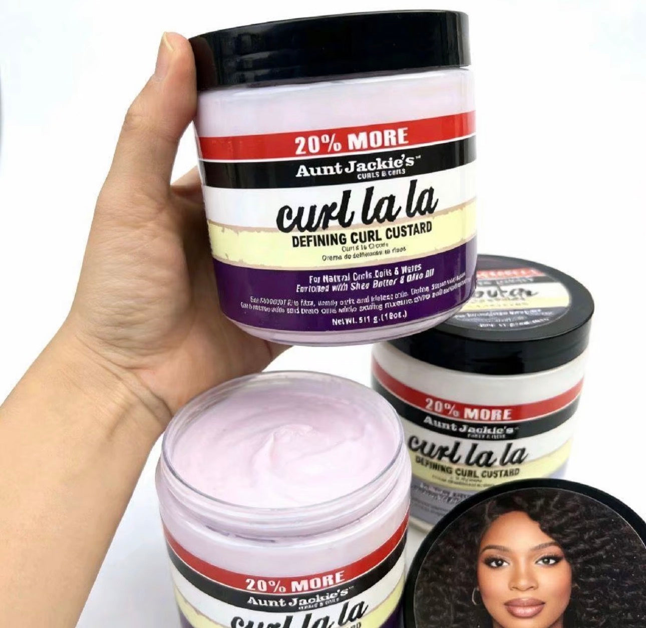Aunt Jackie's Curls & Coils Curl la la Defined Curl Cream, 511g