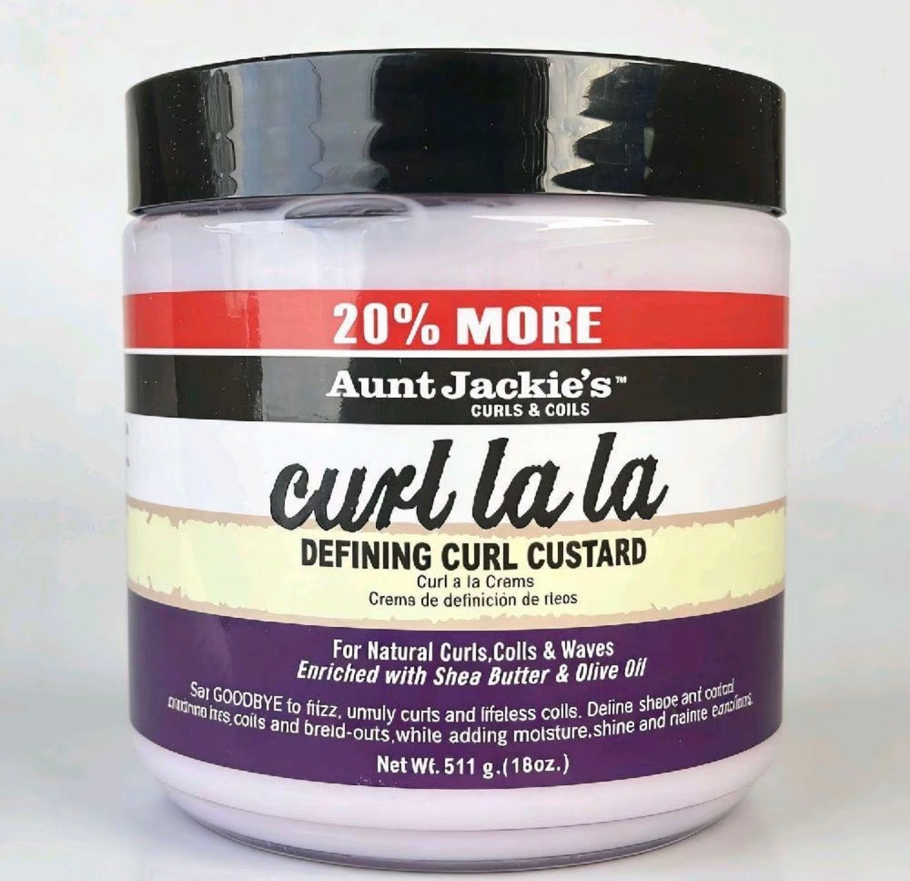 Aunt Jackie's Curls & Coils Curl la la Defined Curl Cream, 511g